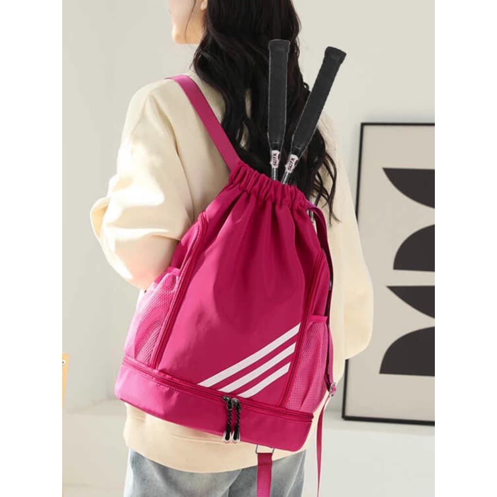 Saco de tênis saco de armazenamento de tênis mochila das mulheres dos homens portátil saco de raquete de tênis crianças
