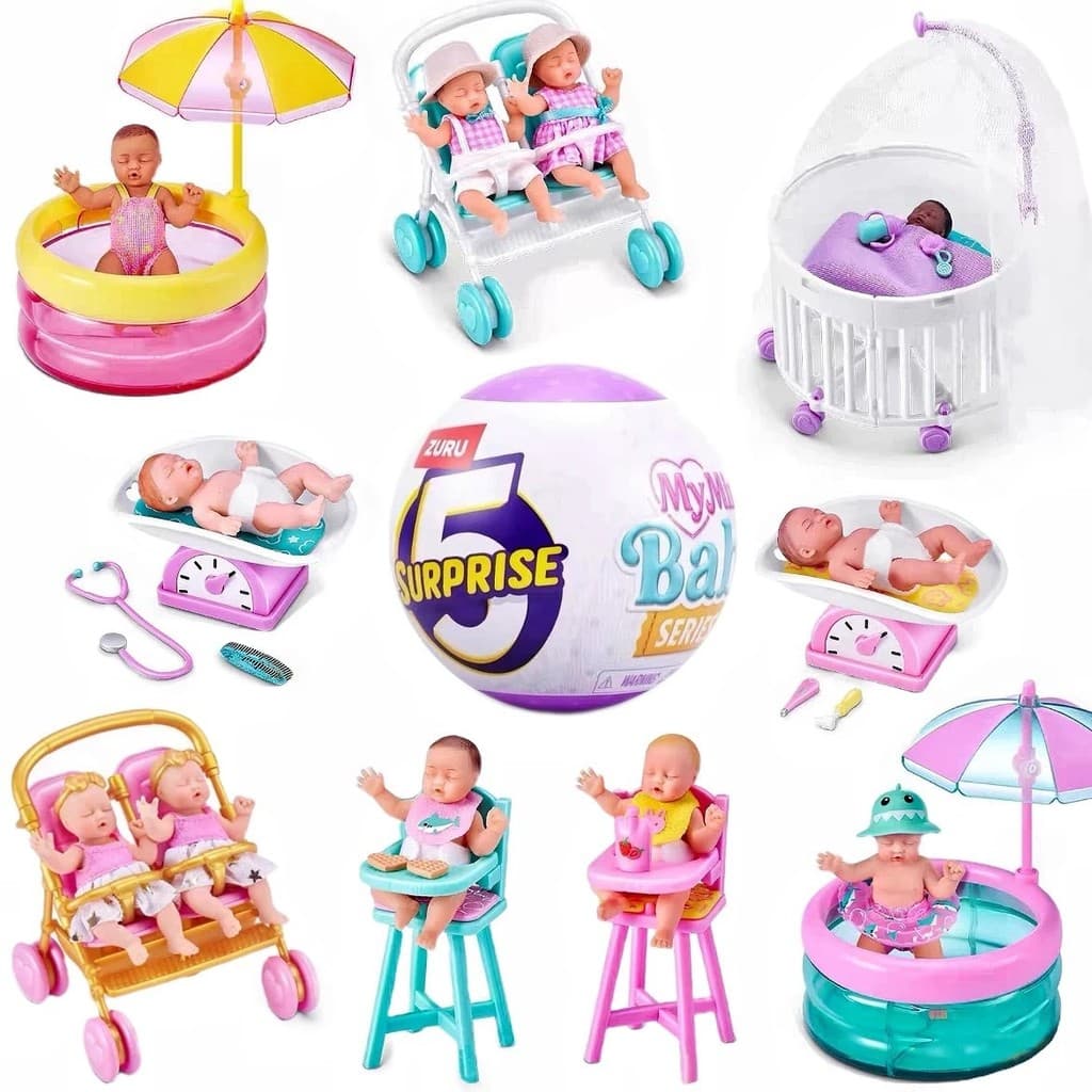 ZURU bebê bola segunda geração cinco vezes surpresa bola em miniatura Mini simulação jogar casa brinquedo carrinho de be