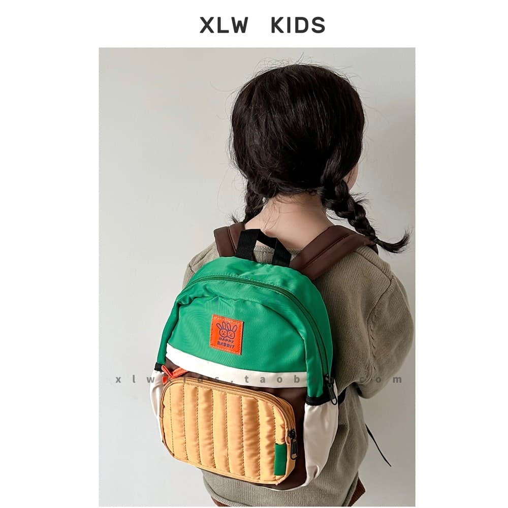 Ins estilo versão coreana contraste cor crianças mochila meninos meninas grande capacidade Casual leve à prova dwaterpro