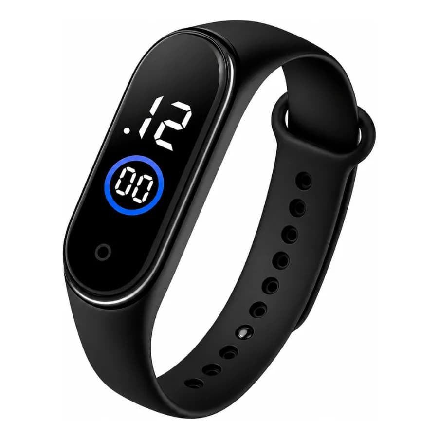 Relógio Esportivo Unissex Led Digital Prova Dágua Preto