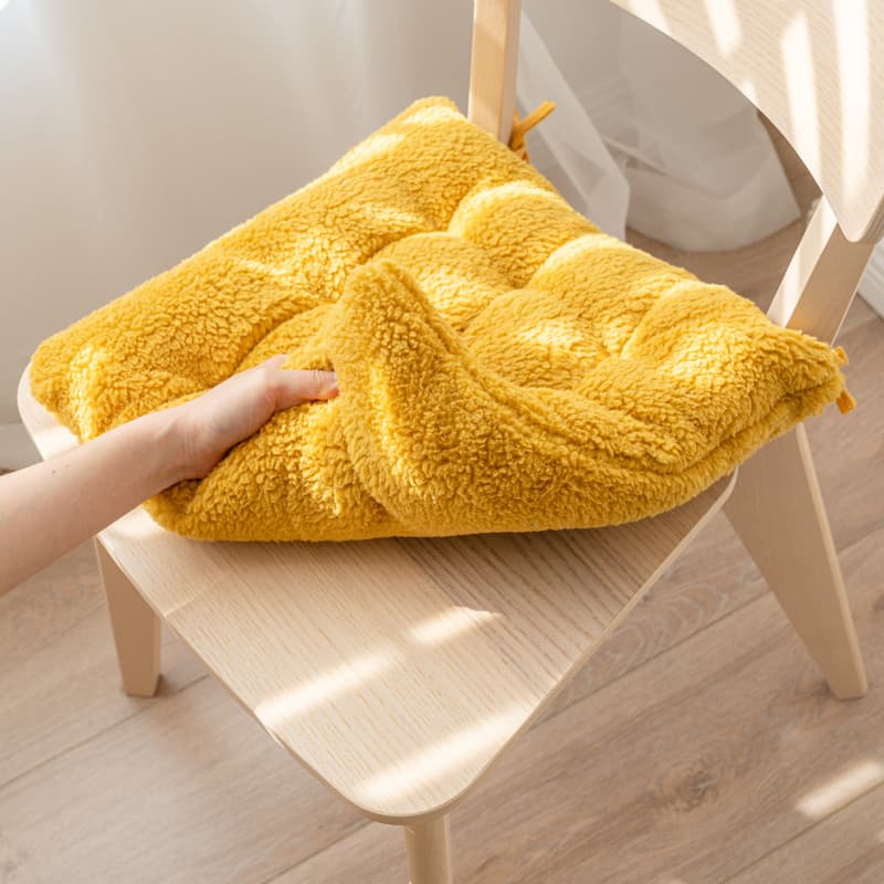 W almofada de inverno grossa cadeira de pelúcia almofada escritório sedentário bunda almofada dormitório doméstico estud