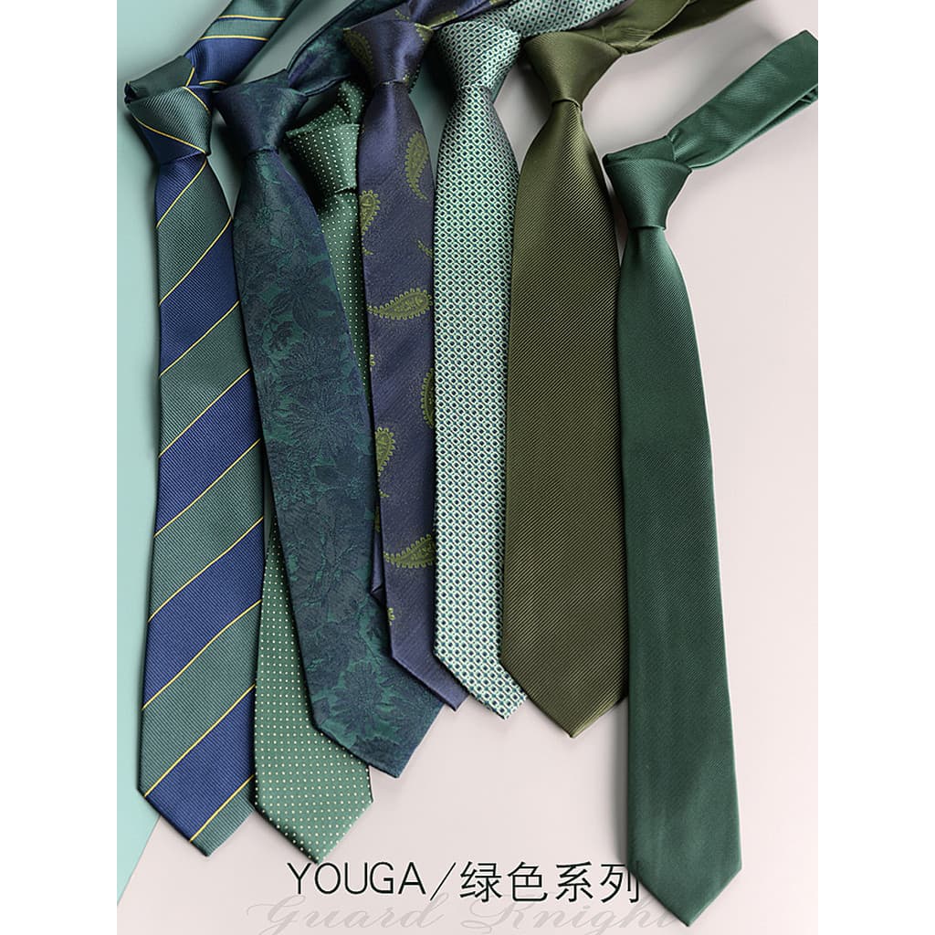 Gravata verde negócios Formal Wear Casual gravata desempenho moda britânica gravata de mão estudante profissional na mod
