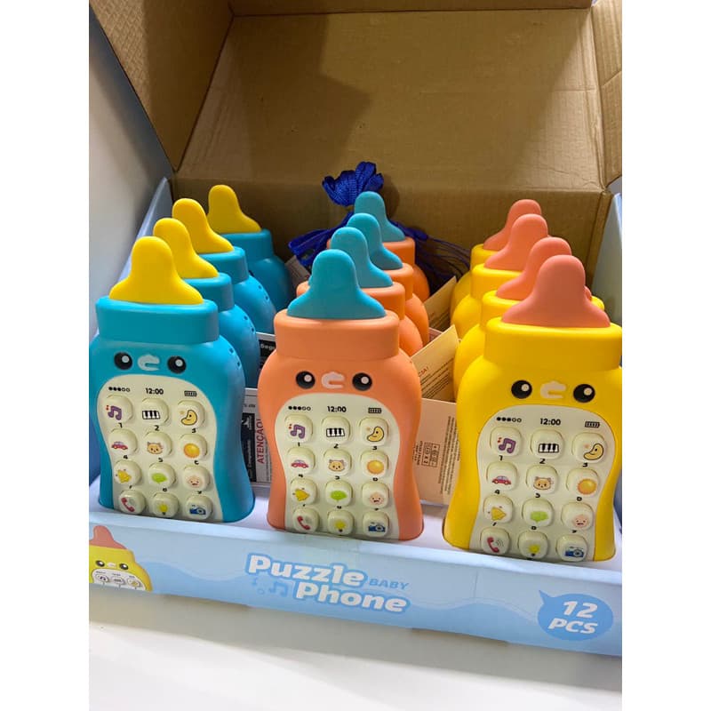 Brinquedo De Educação Infantil Com Simulação De Música Bebê Leve Telefone Inteligente