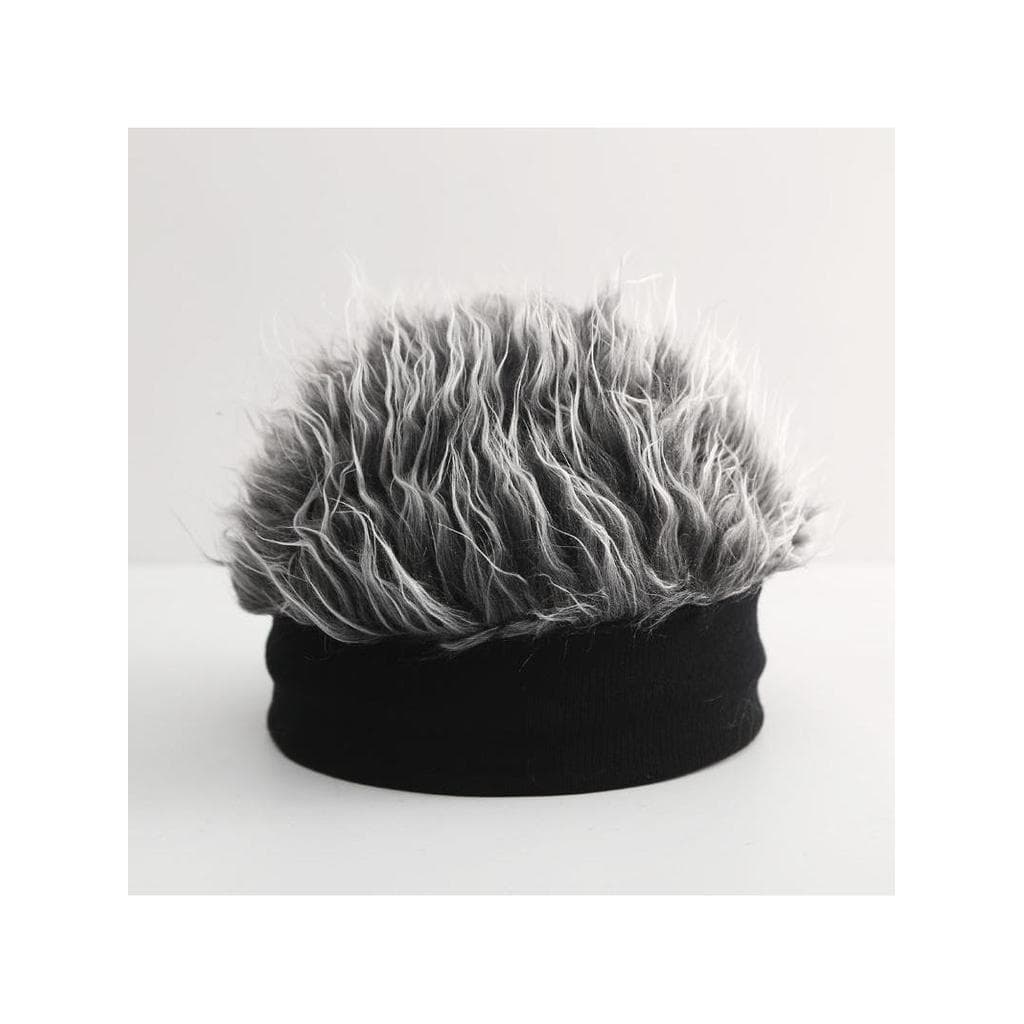 Peruca chapéu masculino inverno de uma peça chapéu de malha feminino senhorio chapéu na moda engraçado melão chapéu de c