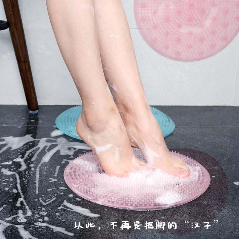 Silicone esfregando para trás pé massagem esteira banheiro esfregando pé lavagem ferramenta útil Tik Tok mesmo estilo pr