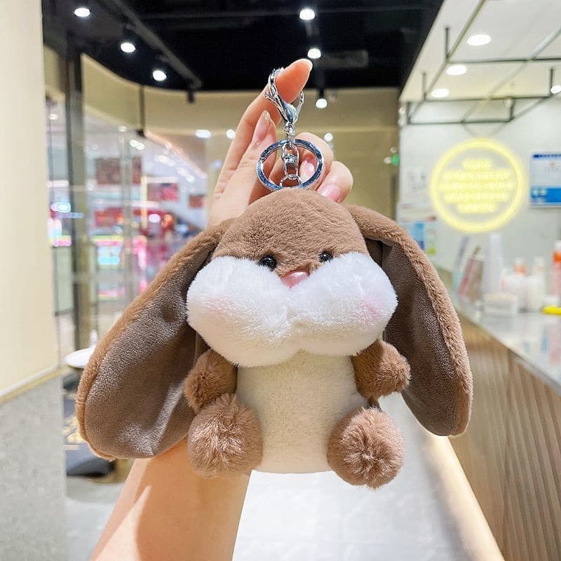 Além de pelúcia Doodle coelho boneca saco de escola pingente boneca presente aniversário casal boneca chaveiro brinquedo