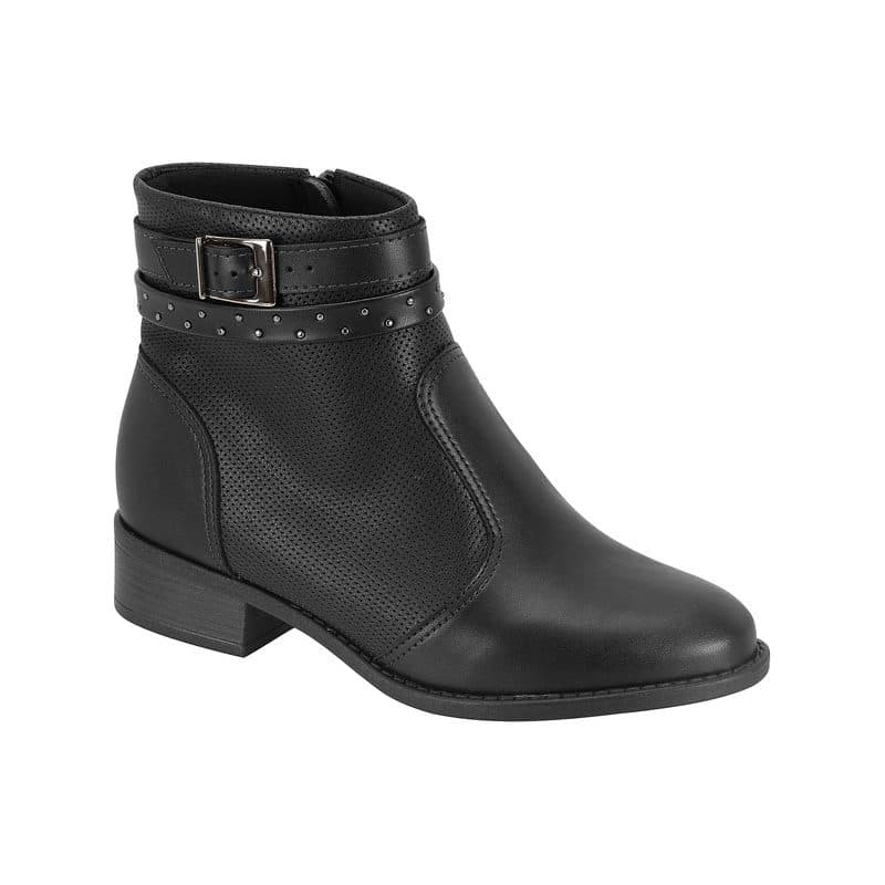 BOTA CANO CURTO ORTOPEDICA SALTO BLOCO BAIXO MODARE  - 7057233
