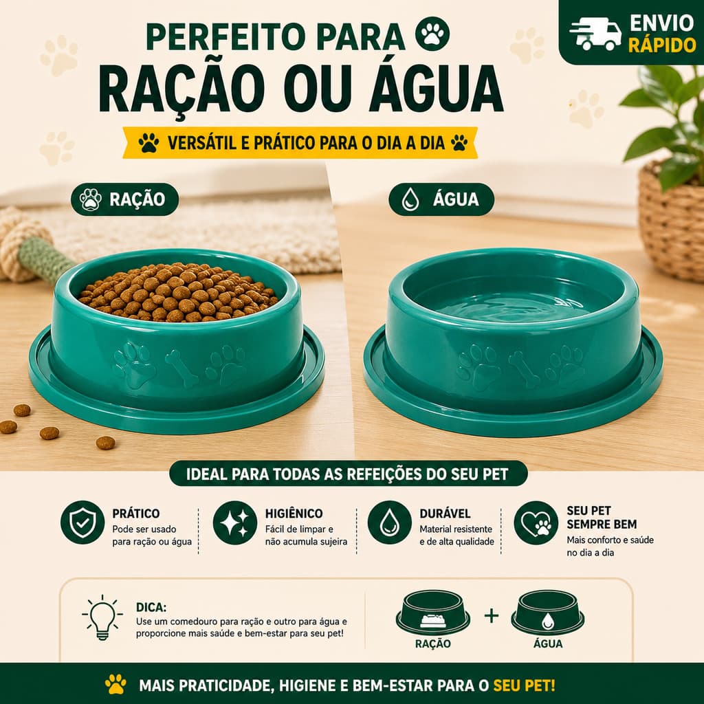 Kit 2un Comedouro Bebedouro Pote Tigela Anti Formiga para Água e Ração Resistente Promoção - Pronta Entrega