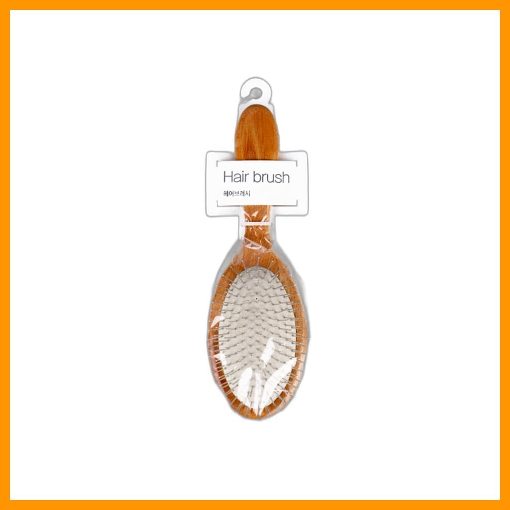 [daiso] Escova Redonda De Almofada De Madeira L , n/a , 1 Unidade/Coreana/Design Redondo/100 % Genuíno Por hitandj