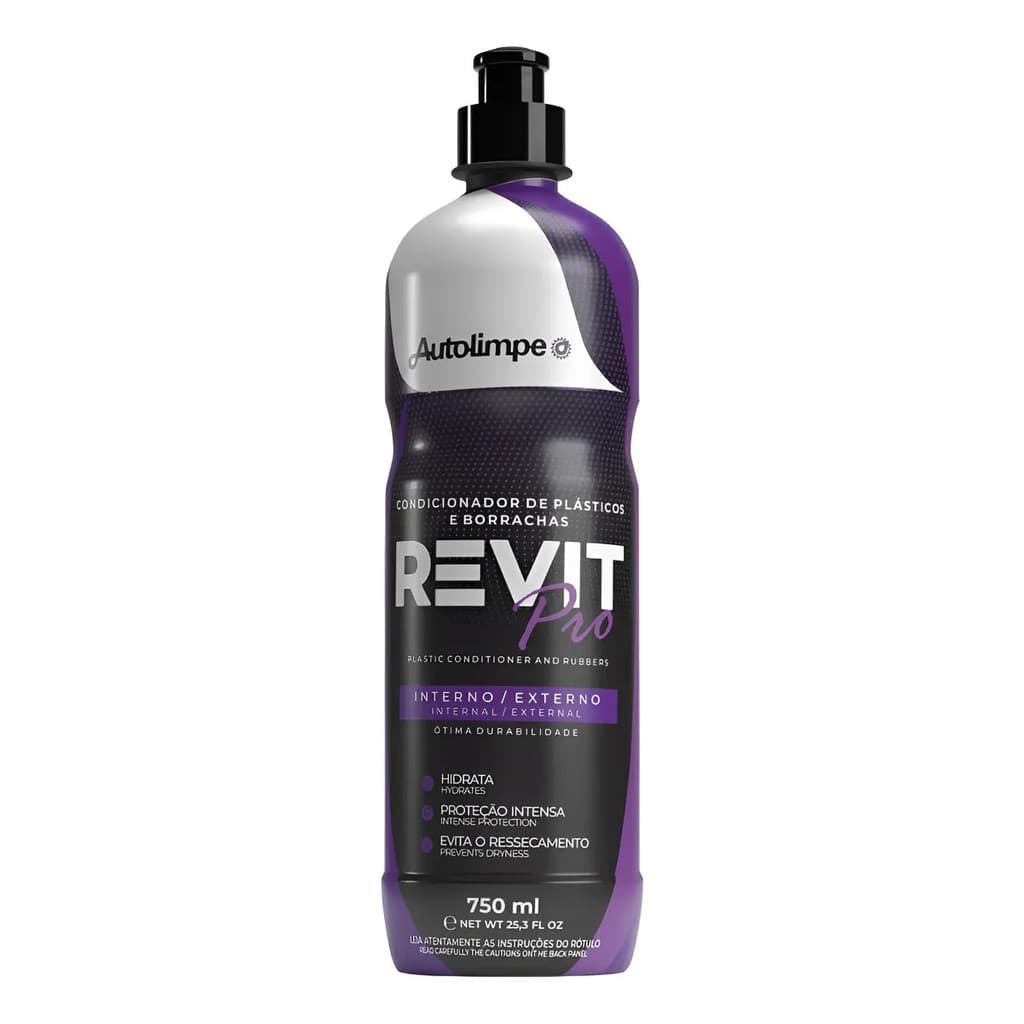 Renovador De Plásticos E Borrachas Líquido Autolimpe Revit Pro 750ml