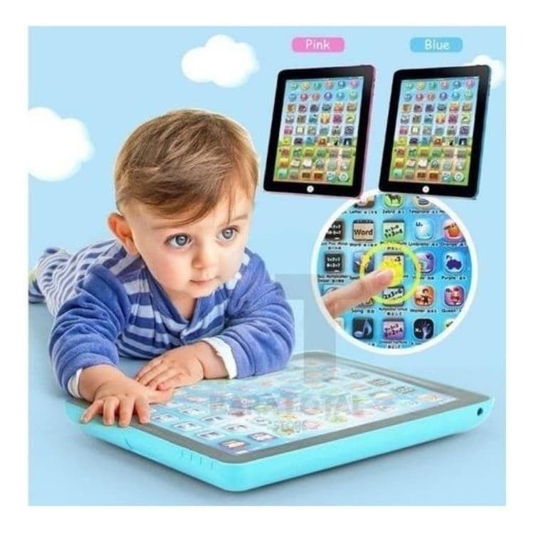 Tablet Interativo Infantil Para Crianças e Bebês Com Som e Músicas Educativo Desenvolvimento Português Inglês
