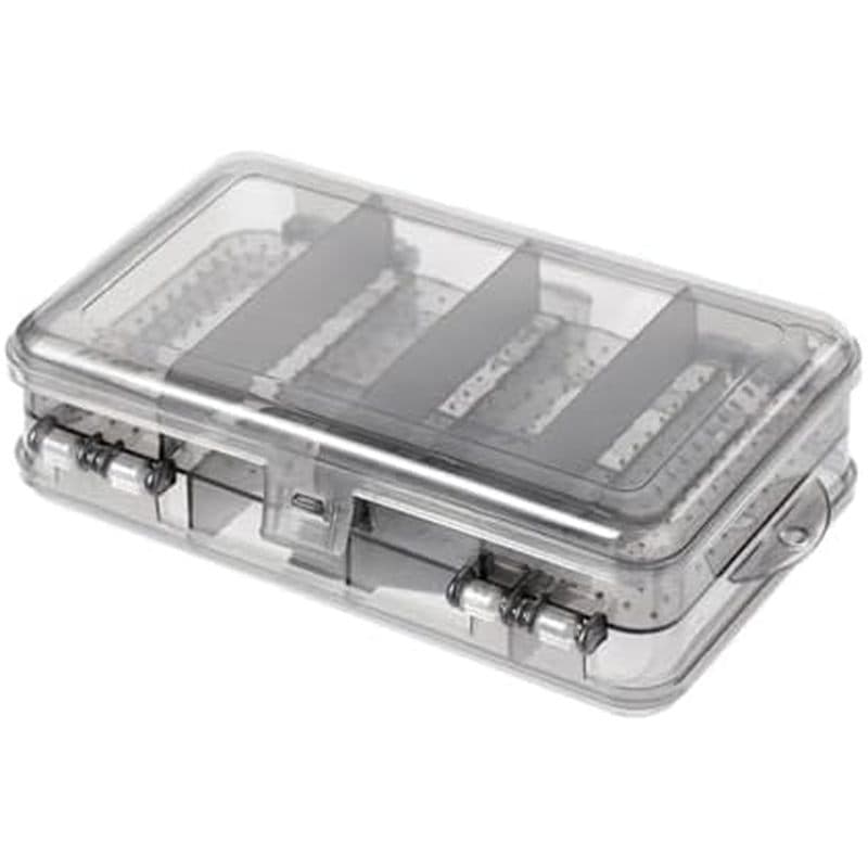 AKOAK 1 Pacote De Compartimento Duplo Portátil Caixa De Jóias Plástico Transparente Brincos Armazenamento 10 Grade Mini