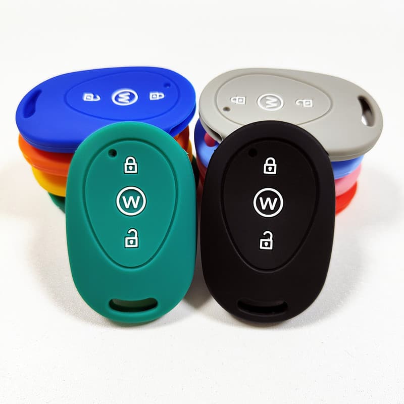 Adequado para Emanina bolha W260 bateria carro controle remoto Silicone chave capa AM500DQT-32K saco protetor