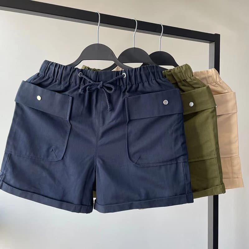Puro algodão grande bolso calças de três pontos masculino macacão esportivo shorts correndo Fitness Super shorts calças