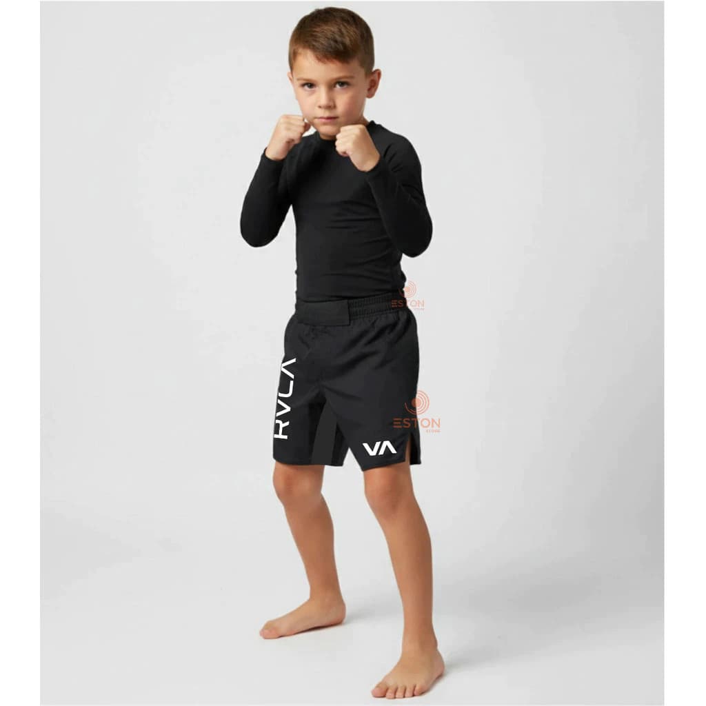 Bermuda Infantil Jiu Jitsu BJJ Profissional Short Infantil MMA Muay Thai Alta Resistência