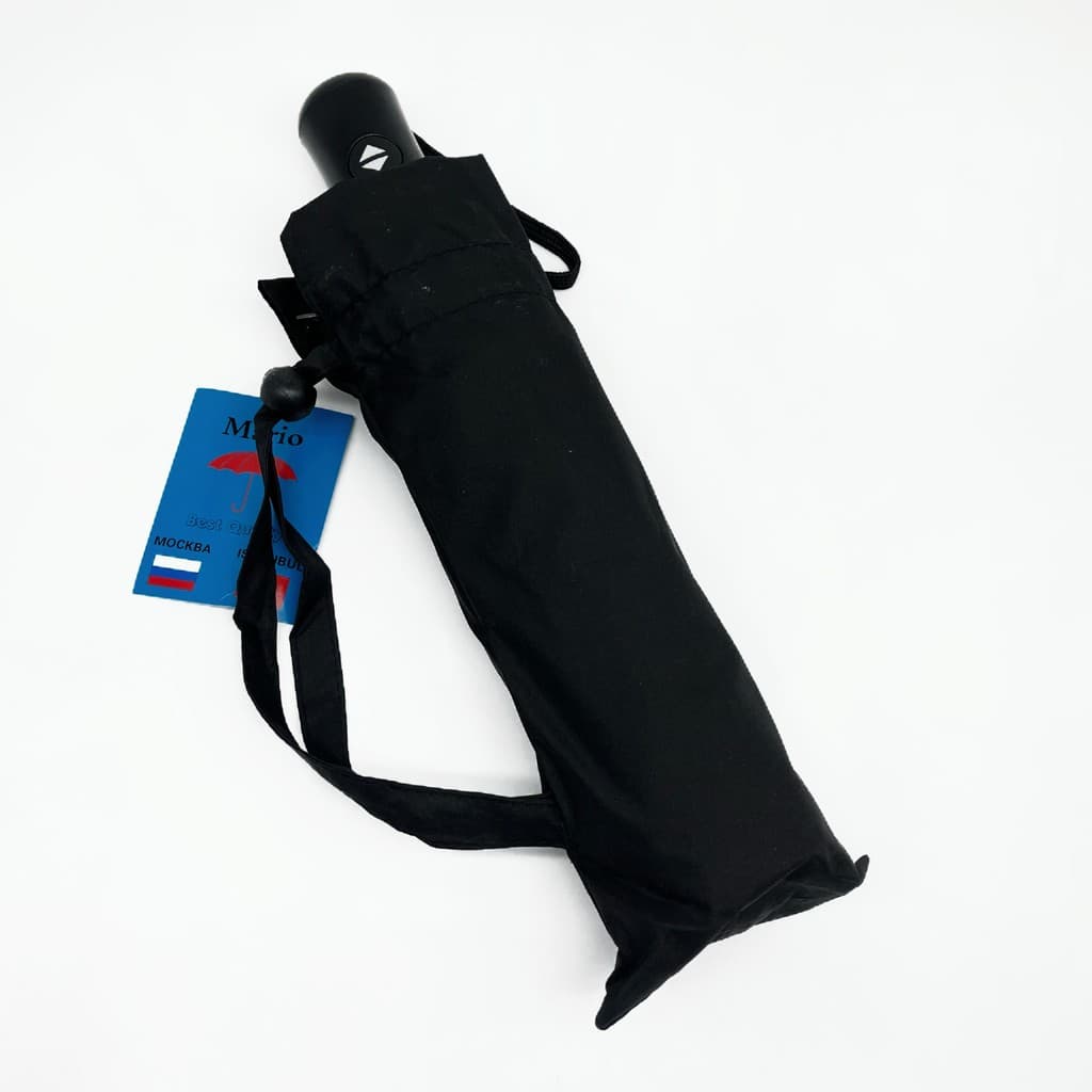 Pedido mario da Rússia!Simples preto triplo automático cavalheiro adulto portátil guarda-chuva dobrável à prova de vento