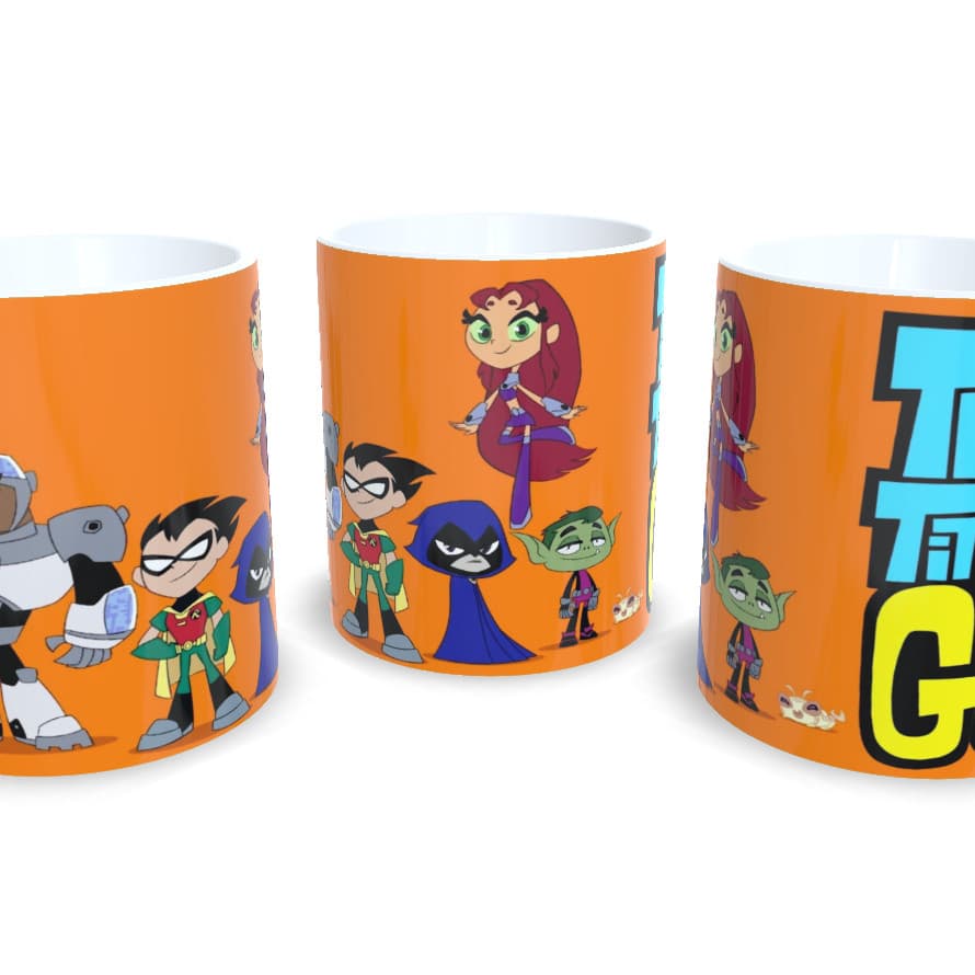 Caneca Jovens Titãs – O Presente Perfeito para os Fãs de Teen Titans! Envio em 24 horas!