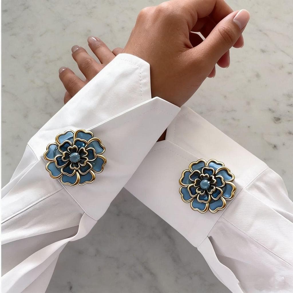 Capa De Botão De Camisa Feminina , Broche De Cristal , Clipe Em Abotoaduras , Alternativa Para Decoração De Blusa
