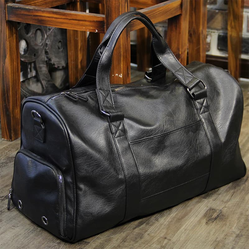 Bolsa de viagem portátil com separação seca e úmida para negócios, armazenamento de sapatos de grande capacidade, bolsa