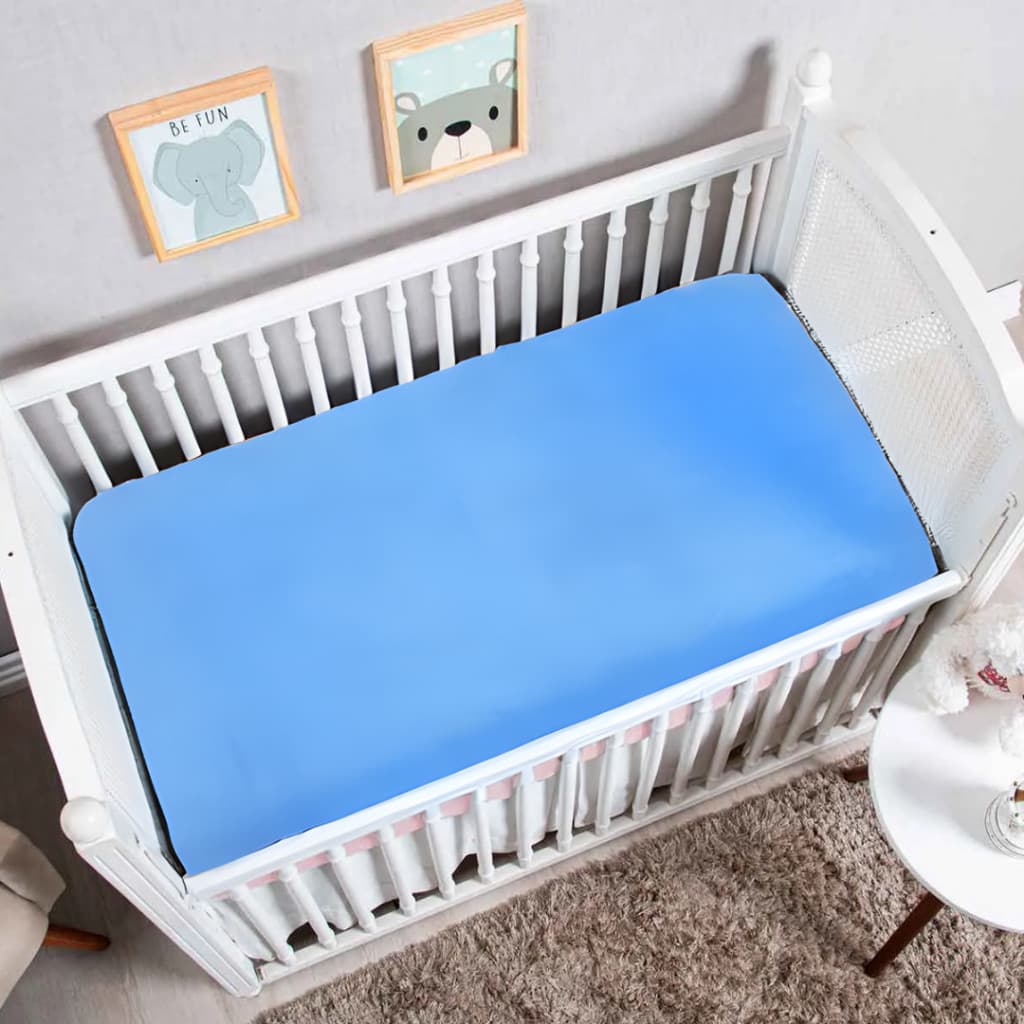 Kit Lençol Berço Americano com Elástico com 3 unidades 100% Algodão Macio Bebê 1,30x70cm