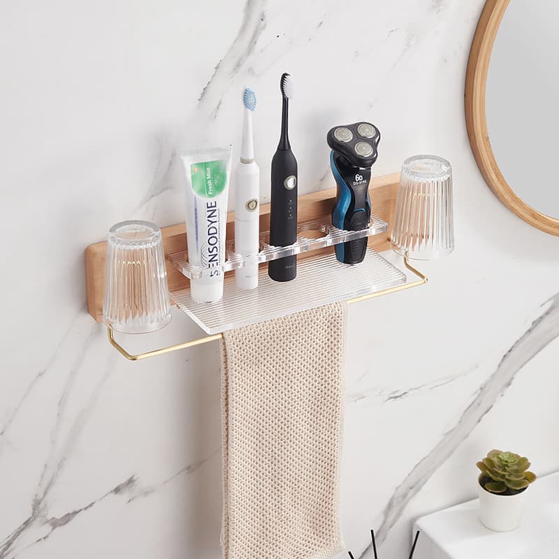 Suporte de copo para escova de dentes elétrica, suporte de parede para copo de dente, acrílico, Rack de armazenamento, p