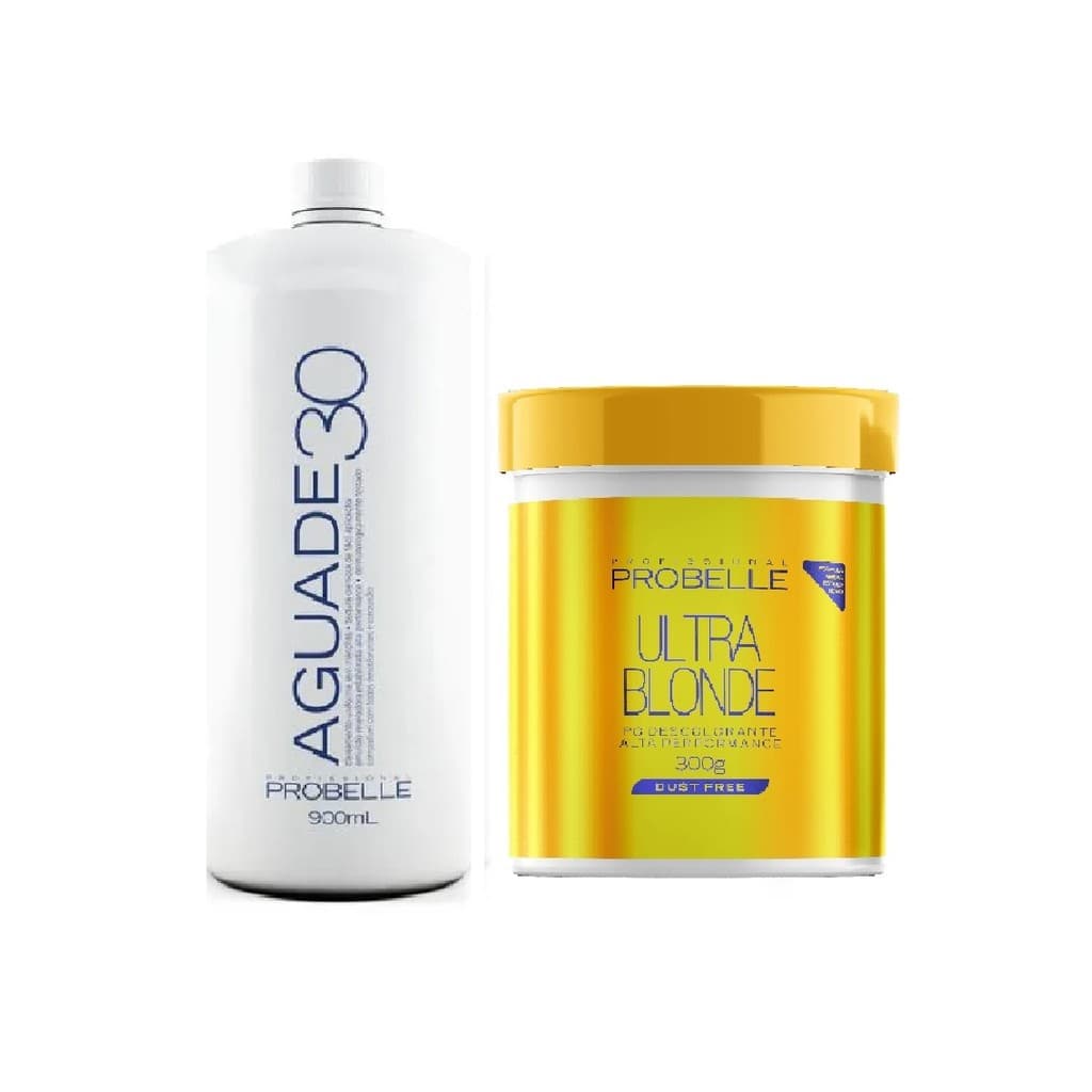 Combo Descoloração Probelle: Ultra Blonde 300g + OX 30 Vol 900ml