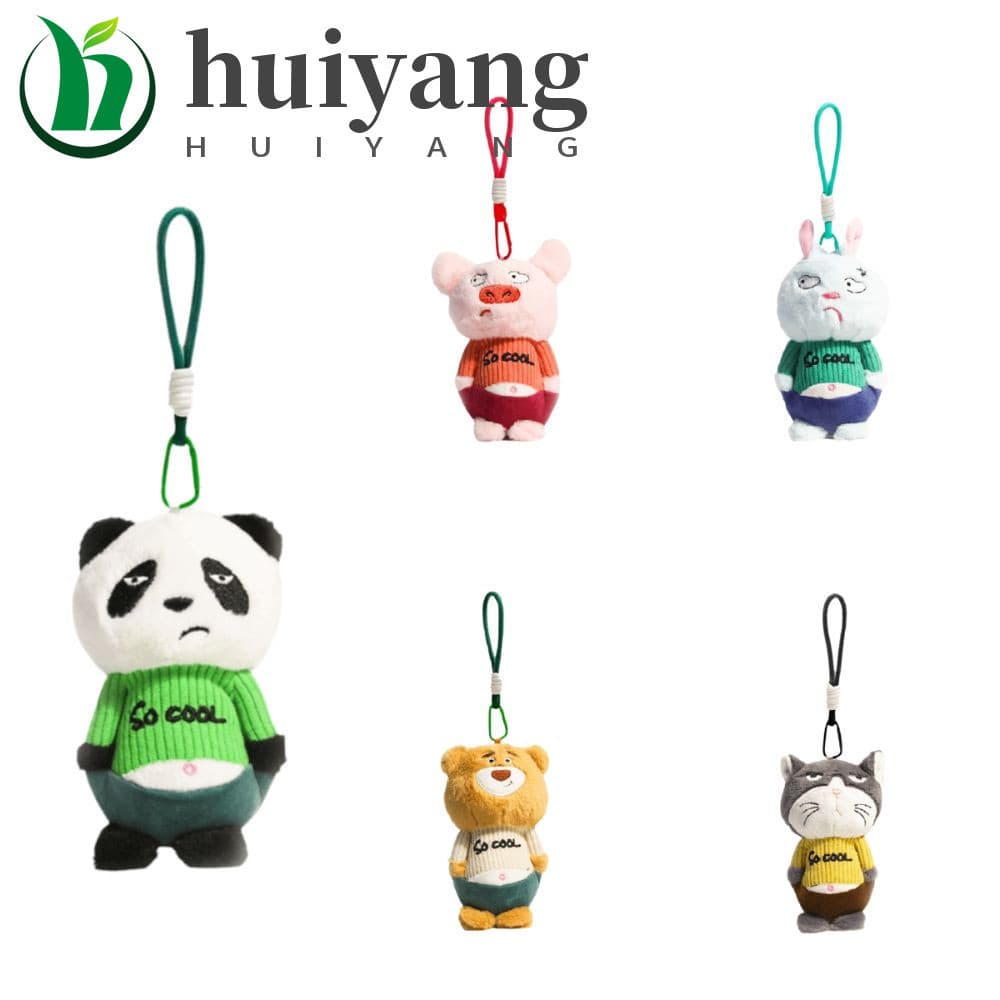 Chaveiro De Pelúcia HUIYANG , Porco Macio Com Corda De Nylon , Presentes Criativos Design Fofo E Feio