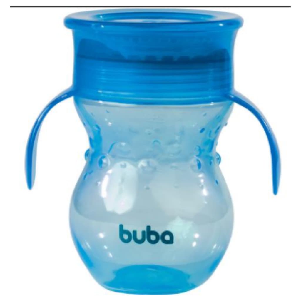 Copo 360° Buba Azul Infantil Treinamento Antivazamento