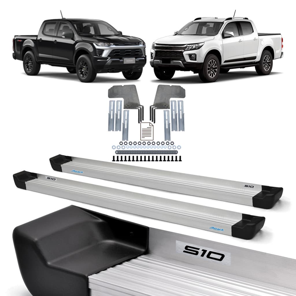 Estribo Prime S10 2012/... Cabine Dupla Natural
