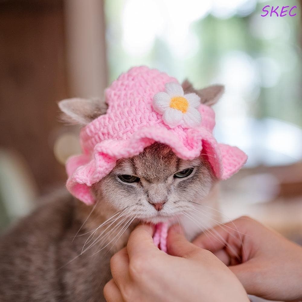 Chapéu De Gato SKEC Inverno 2023 Crochê Elástico De Feito A Mão