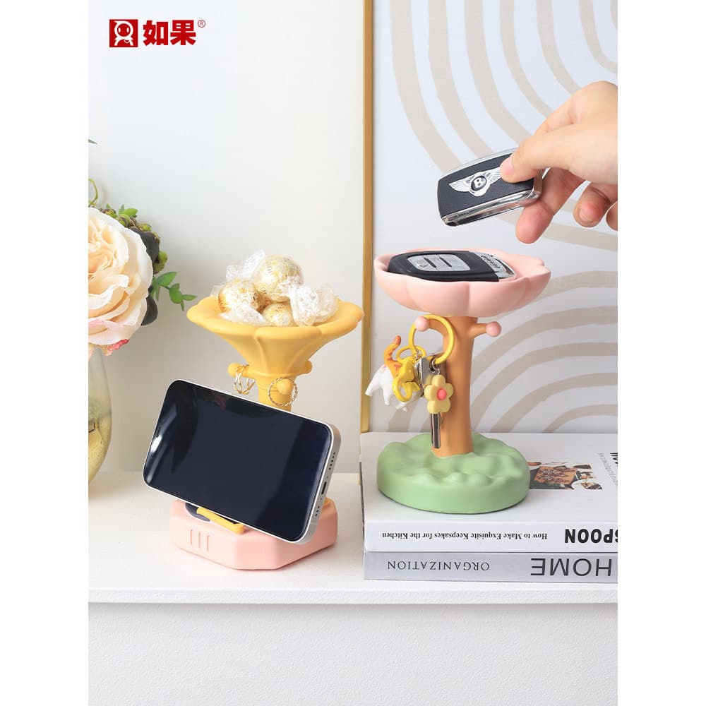 Ramo de flor jóias suporte entrada chave armazenamento criativo decoração para casa sala estar TV gabinete Desktop peque