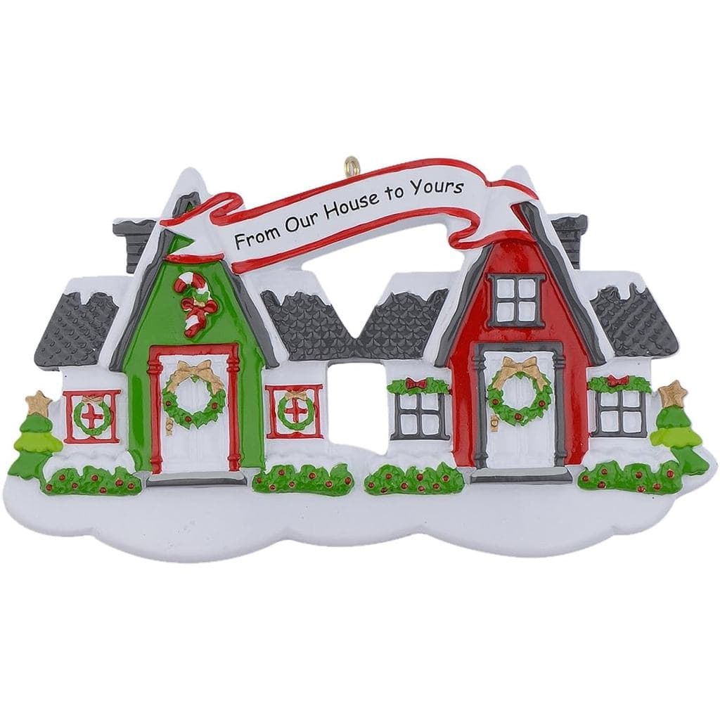 Enfeite de Natal Personalizado da Nossa Casa para a Sua - Primeiro Ano em Casa Nova - Presente de Inauguração - Enfeite