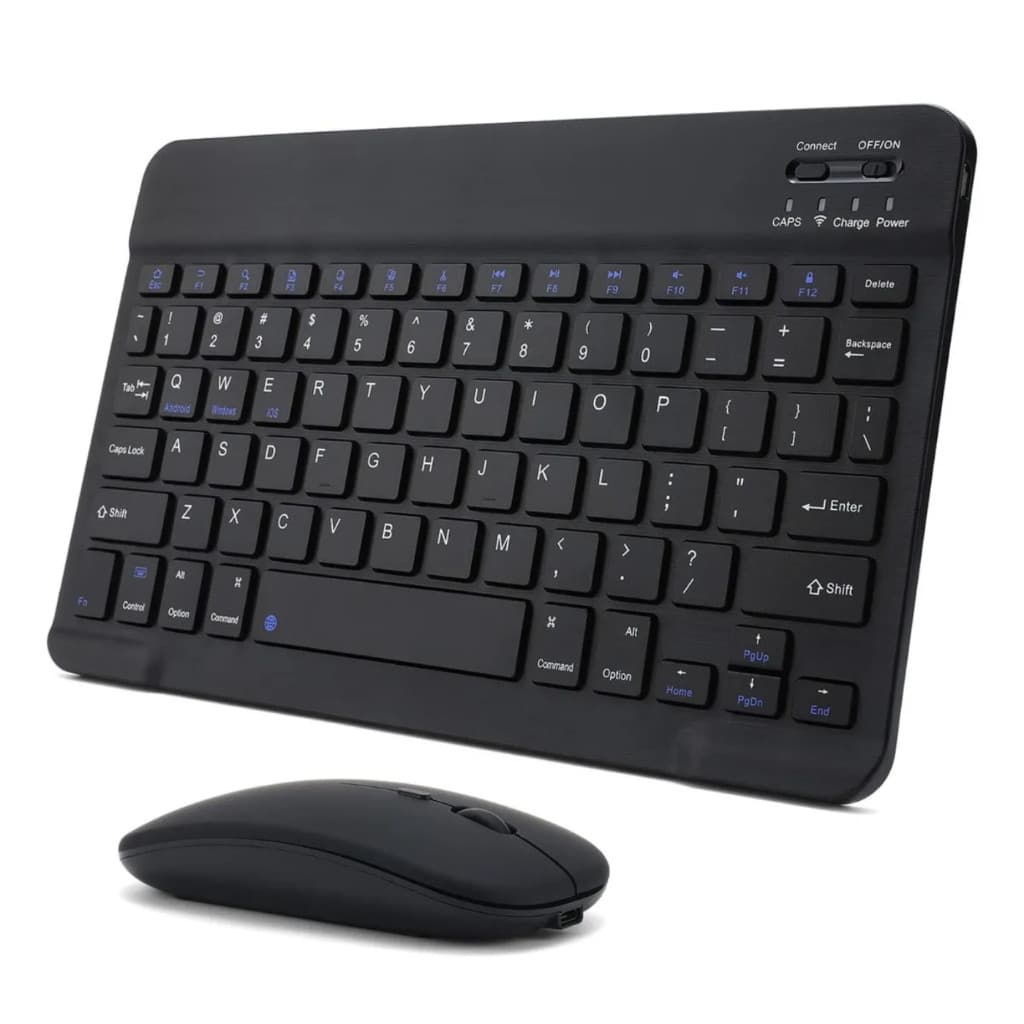 Kit Mouse Teclado Magnético Bluetooth Para Redmi Pad 2 2025 Cor Preto