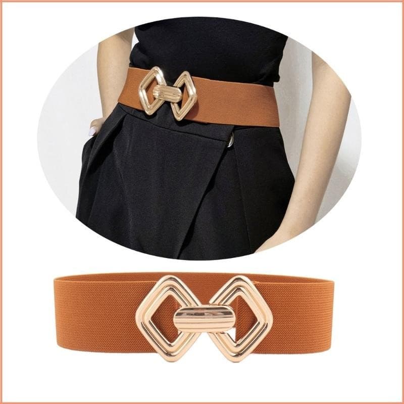 Cintura Elástica Elegante para Vestido, Saia, Jeans, Joias KM1N