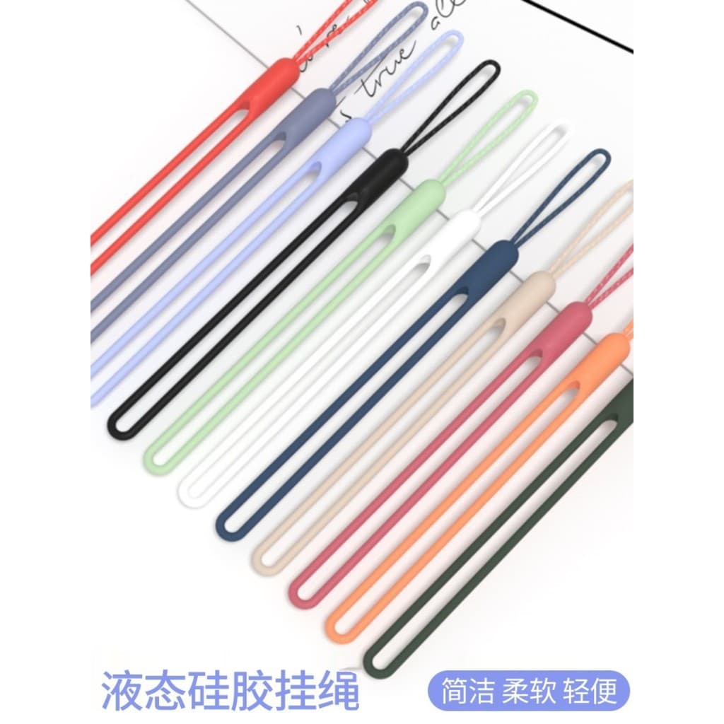 Cordão de Silicone para celular, corrente curta, pulseira elástica líquida, porta-cartões de controle de acesso, copo de