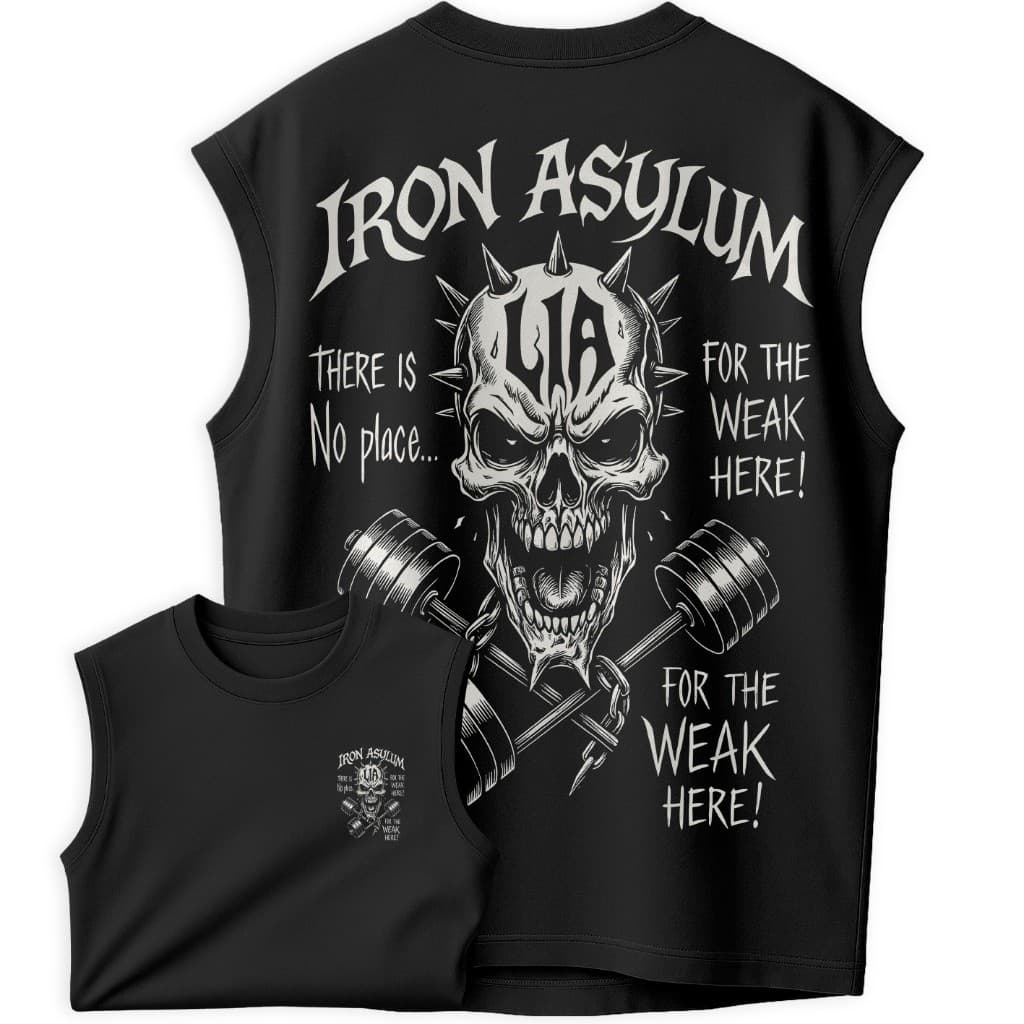 Regata Oversized Camiseta Masculina | Iron Asylum | Estampa Hardcore Caveira ENVIO RAPIDO