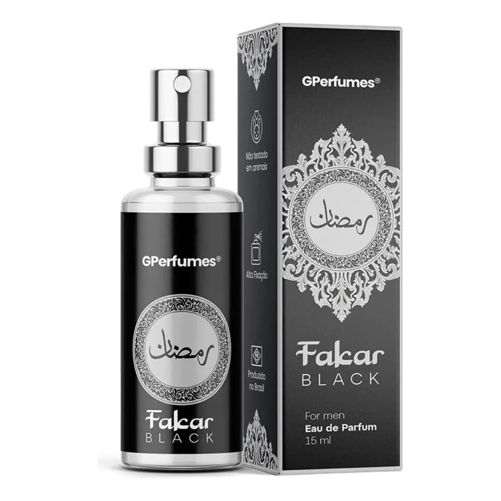 Perfume Masculino Árabe Fakhar Black 15ML Parfum Gperfumes