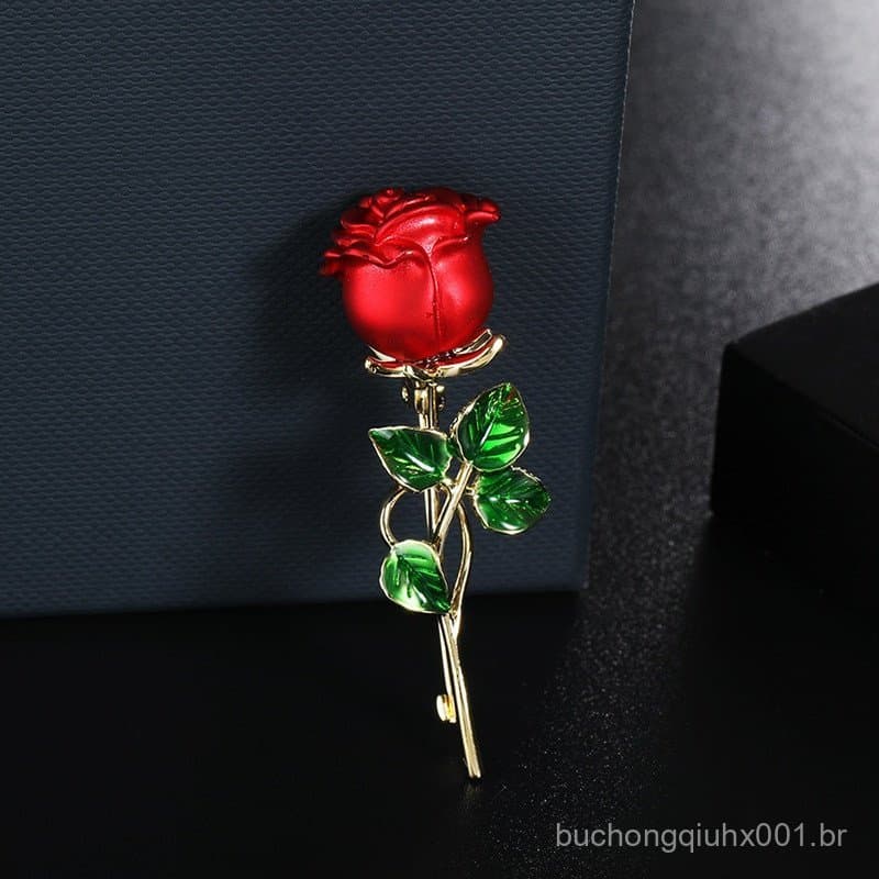 Broches De Flor Rosa Azul Vermelho Para Mulheres/Presente Verão/Moda Primavera /