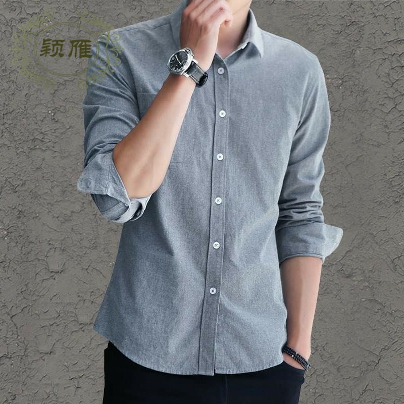 Camisa Fina de Verão Jaqueta Masculina Polegadas Bonita