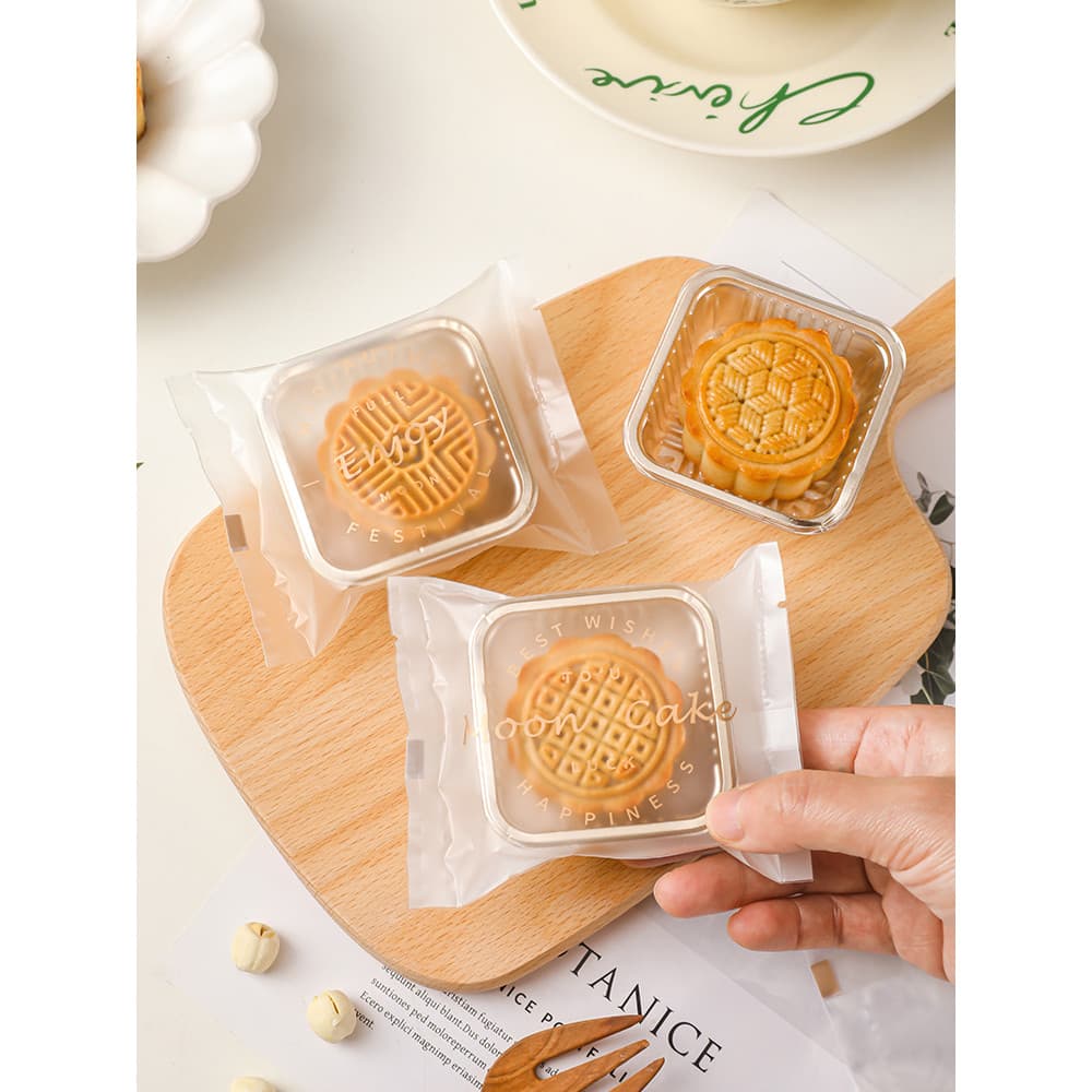 Saco de embalagem Mooncake saco de bolo de feijão Mung gema de ovo máquina de pastelaria saco de vedação biscoito transp