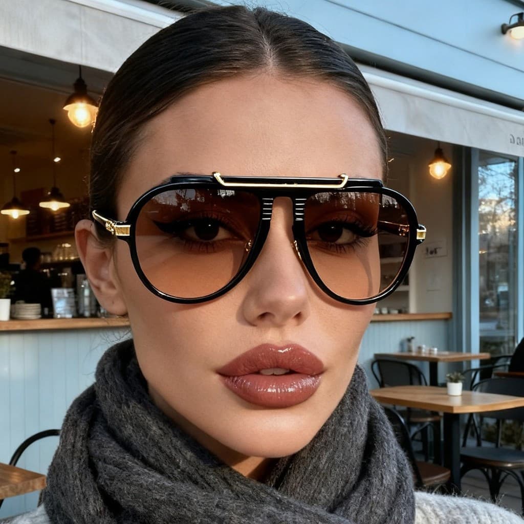Óculos de Sol Unissex Personalizados, Estilo Retrô, Proteção UV