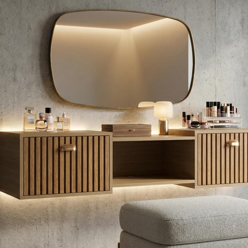 PENTEADEIRA SUSPENSA HOME SHOP 1.20 – DESIGN MINIMALISTA, ORGANIZAÇÃO E SOFISTICAÇÃO PARA SUA CASA