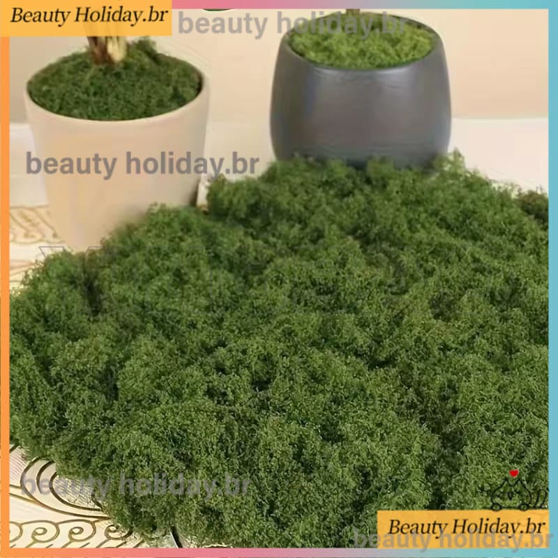 30/50/100g Musgo Falso DIY Artesanato Grama Artificial Preservado Plantas Verdes Casa Quarto Decoração Do Jardim Mini Pa