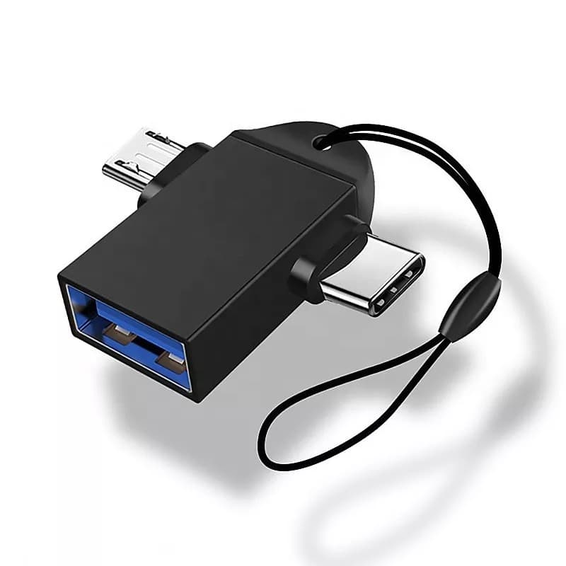 QXZ 2 Em 1 Tipo-c Micro Usb Macho Para Usb3.0 Otg Adaptador Flash Drive Teclado Mouse Carregamento Sincronização De Dado