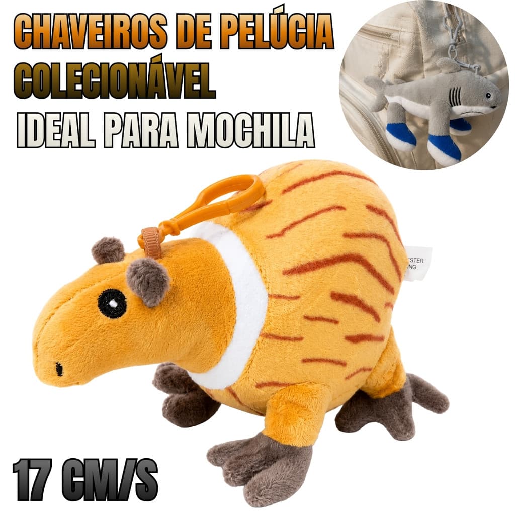 Chaveiro de Mochila Pelúcia Estilo Monstrinhos Engraçados
