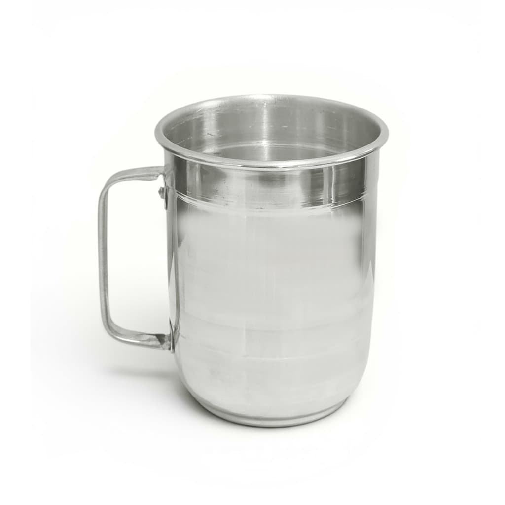 Caneca de Chopp 550ml Cerveja Vinho Alumínio Borda Polida