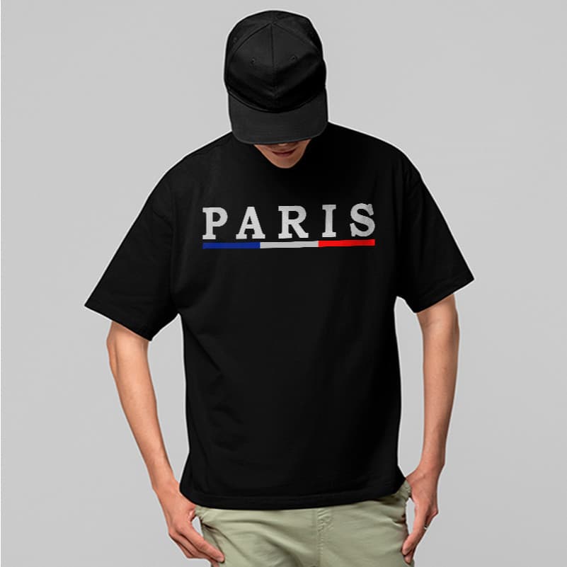 Camiseta Oversized Paris França Lifestyle Urbano Premium Unissex 100% Algodão