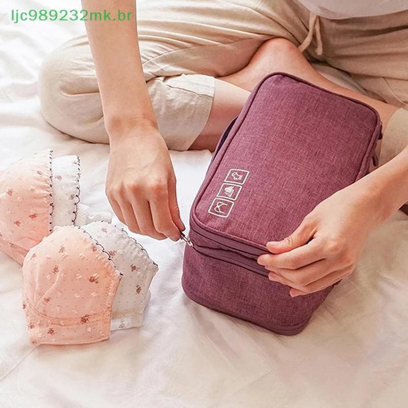 [MYBR] Bolsa De Armazenamento De Roupas Íntimas Organizador De Sutiã De Viagem Mulheres Homens Meias Cosméticos Coisas P
