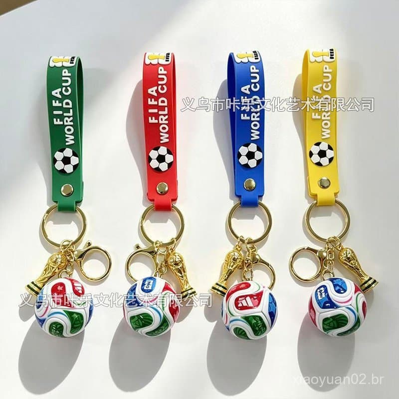 Chaveiro Criativo da Copa do Mundo EUA-Canadá, compatível com chaveiros de mochila, novo design criativo em acrílico NPB