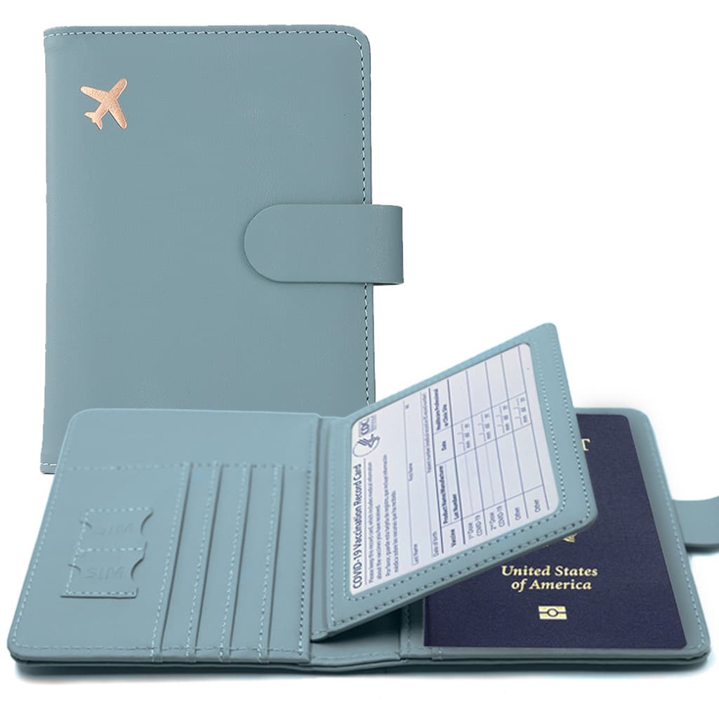 Passaporte moeda bolsa bilhete de ar passaporte titular portátil saco de passaporte documento caso protetor bonito saco